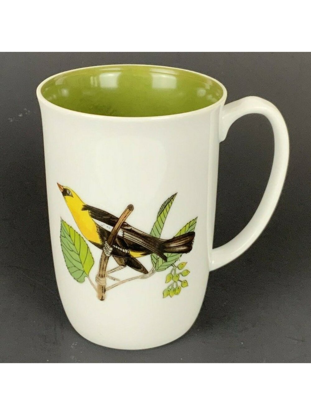 Fitz & Floyd For Neiman Marcus Yellow Finch Bird Series 8 Oz Mug 1975 Porcelain